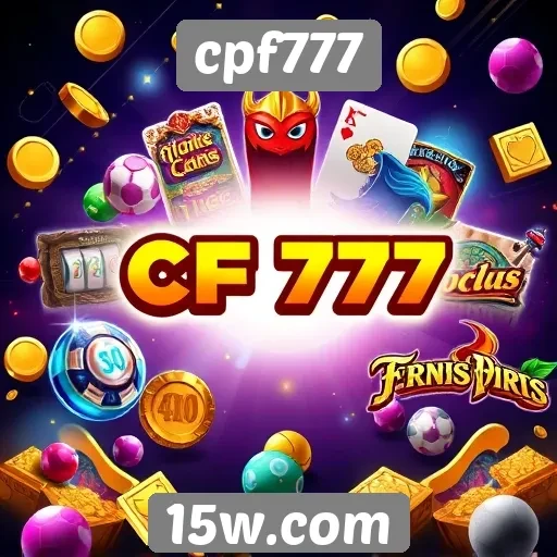 Variedade de jogos disponíveis no CPF777